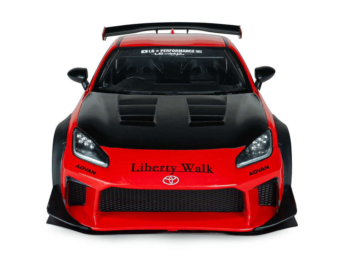 Toyota GR86 LBWK Liberty Walk Body Kit 2024 1:18 Solido Vermelho
