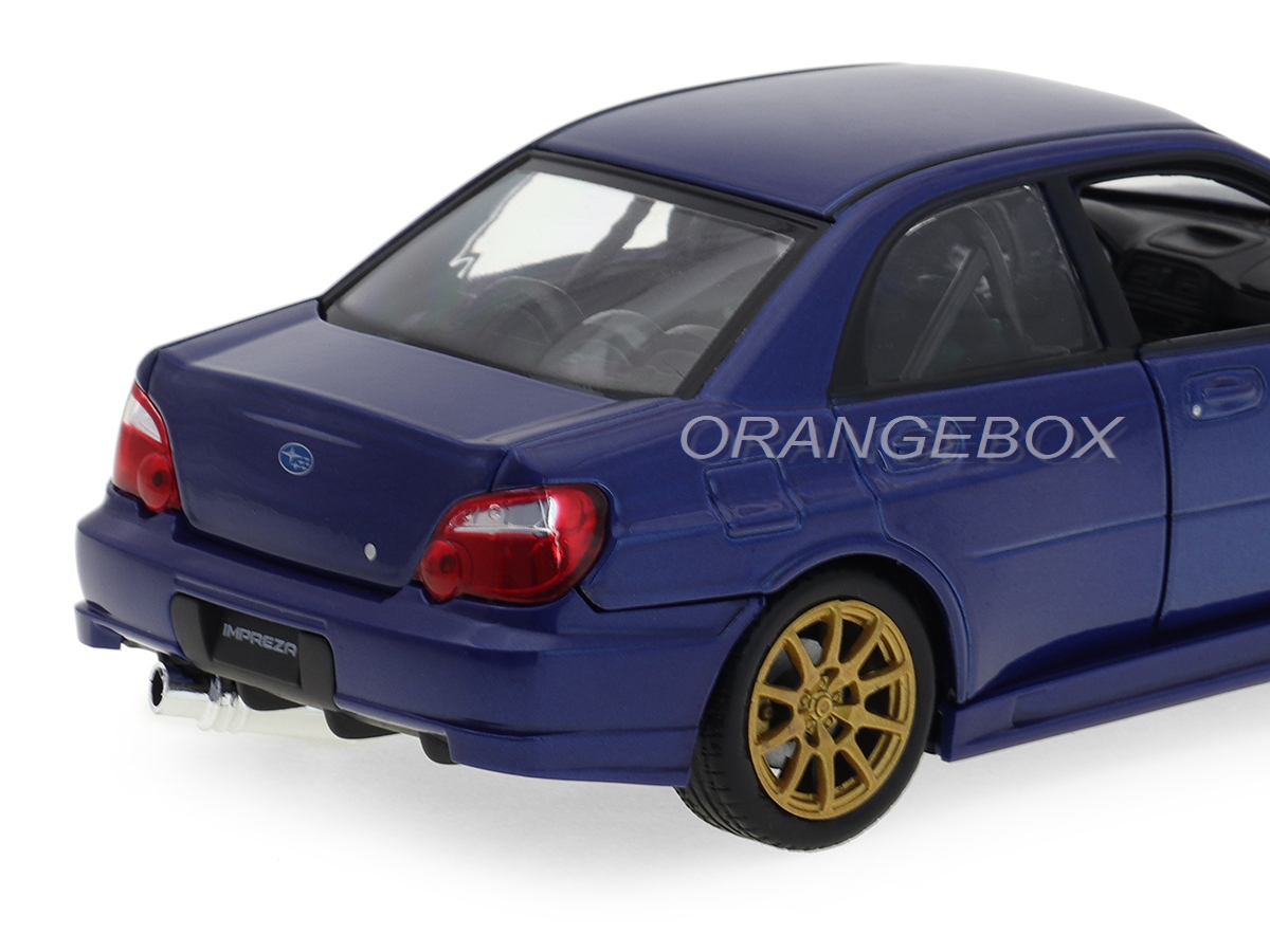 Subaru Impreza WRX STI 2006 1:24 Welly Azul - 20 anos! Loja on
