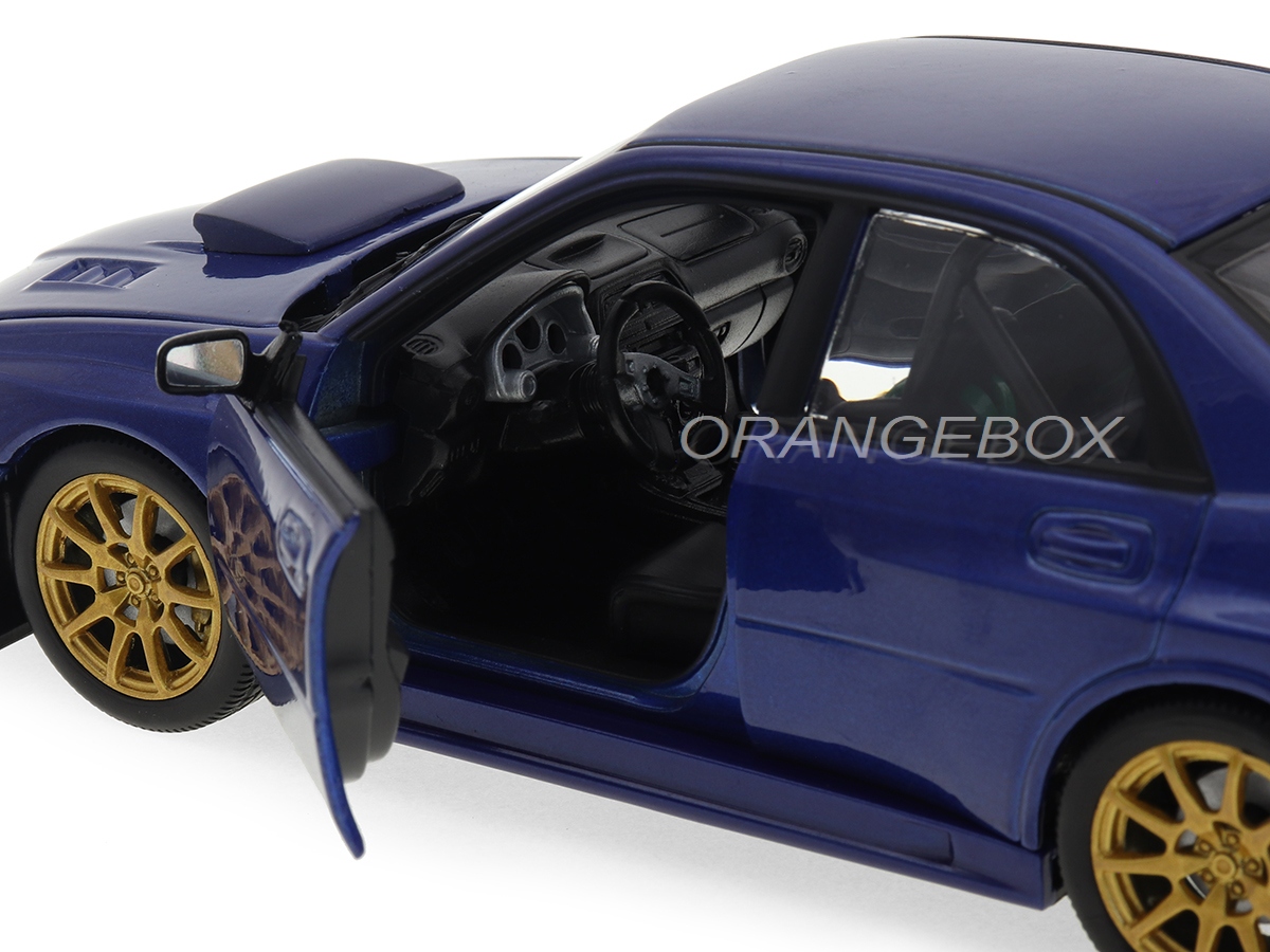 Subaru Impreza WRX STI 2006 1:24 Welly Azul - 20 anos! Loja on