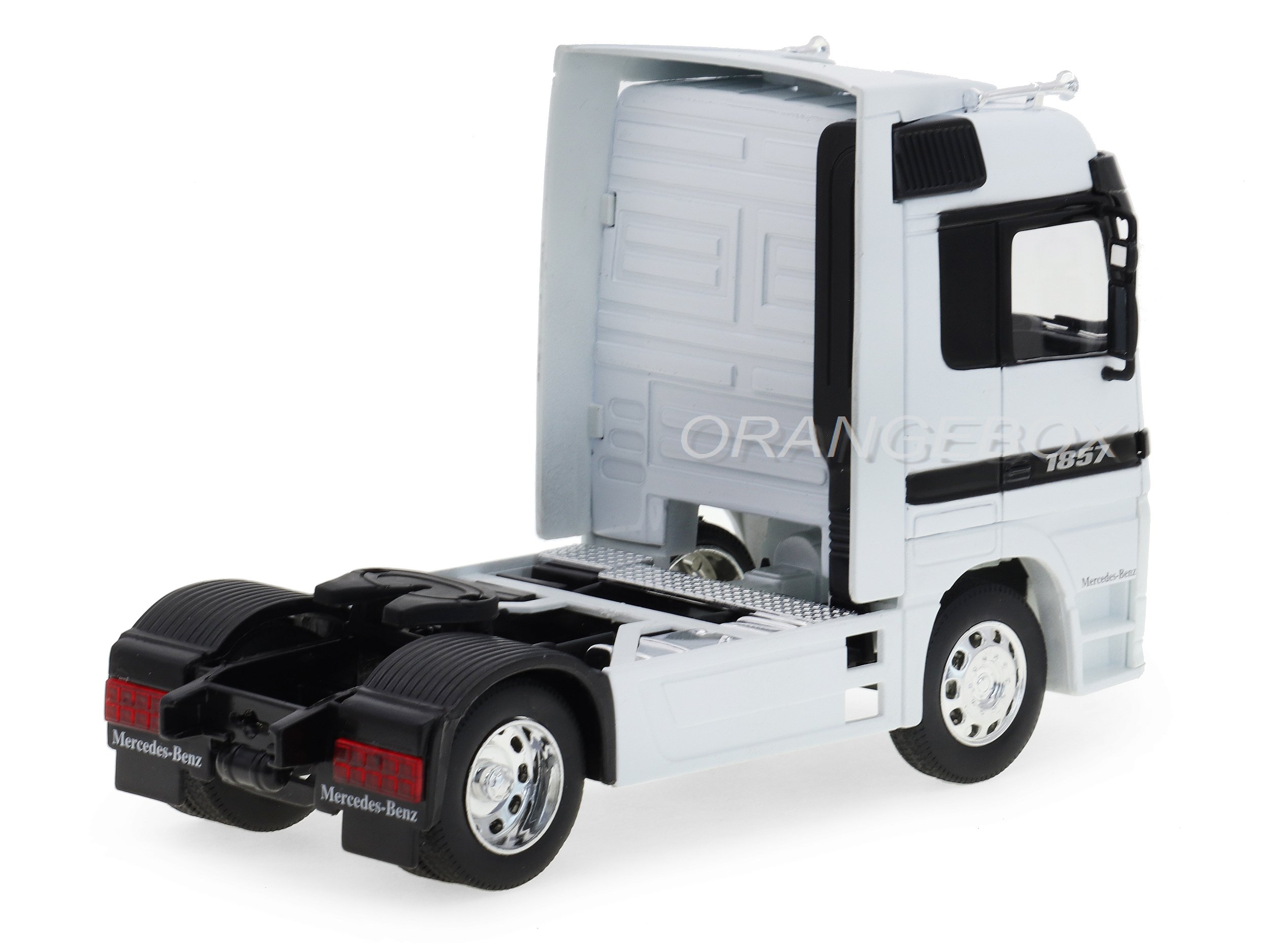 ミニカー Welly Mercedes-Benz Actros 1:32 Caminhão Mercedes Benz Actros 1:32 Welly Branco - 20 anos! Loja on