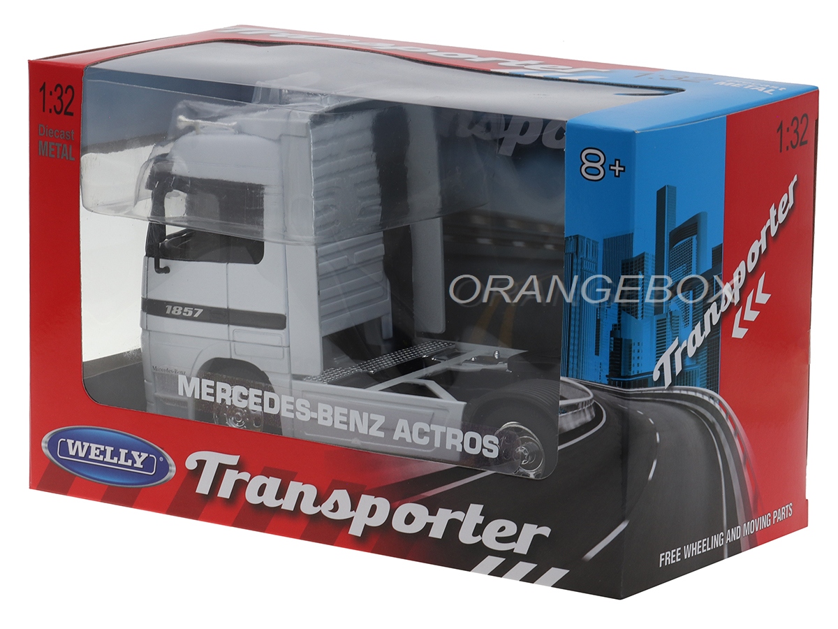 Caminhão Mercedes Benz Actros 1:32 Welly Branco - 20 anos! Loja on