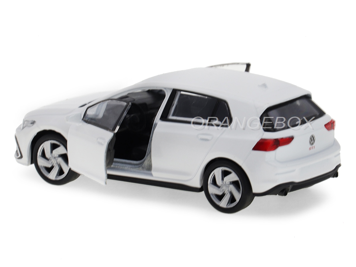 Volkswagen Golf 8 GTI 2020 1:36 Welly Branco - 20 anos! Loja on