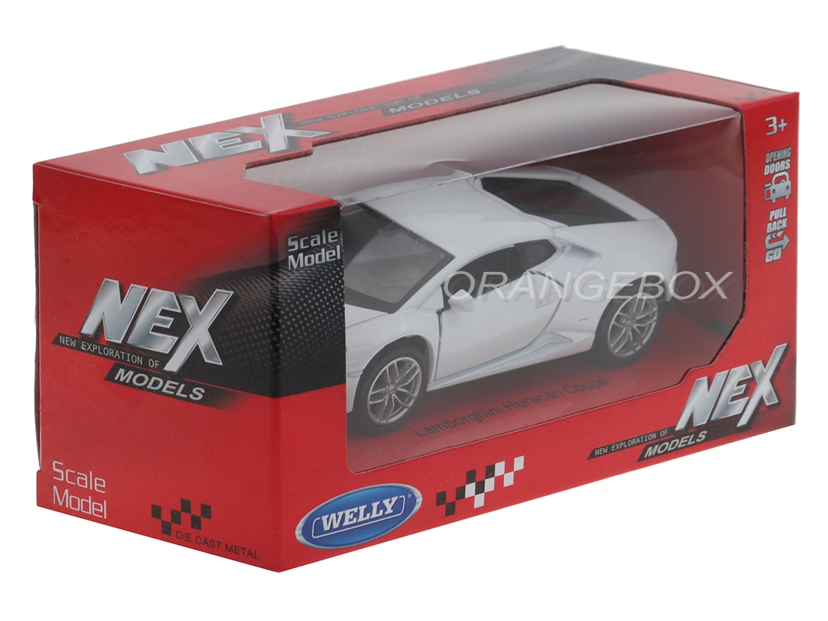 Lamborghini Huracán LP 610-4 2014 1:36 Welly Branco - 20 anos