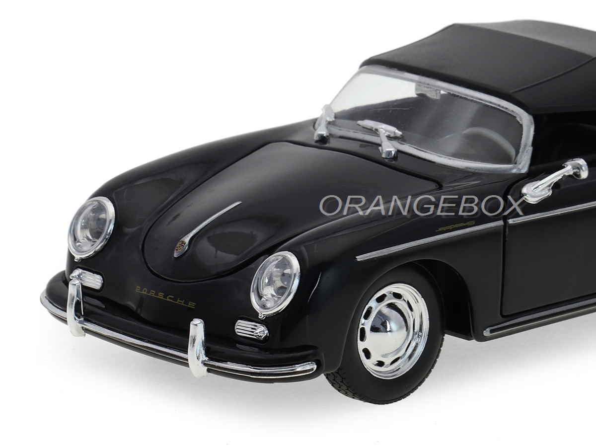 Porsche 356A Speedster 1956 1:24 Welly Preto - 20 anos! Loja on