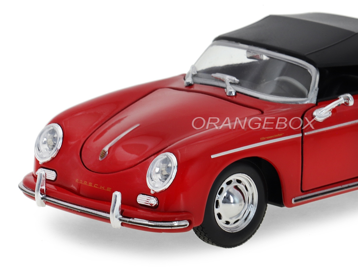 Porsche 356A Speedster 1956 1:24 Welly Vermelho - 20 anos! Loja on
