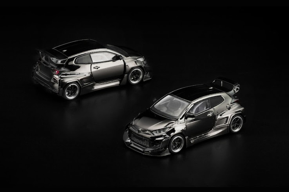 Pandem GR Yaris 1:64 POP RACE Dark Chrome - 20 anos! Loja on-line
