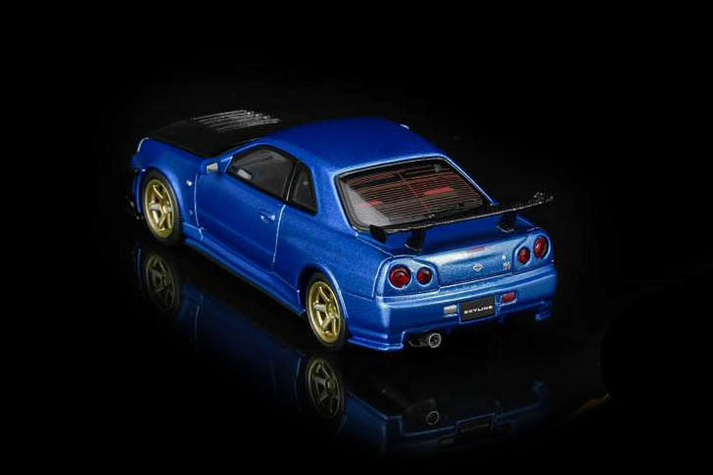Gt R R34 Azul Nissan Skyline GT-R (R34) 1:64 MOTORHELIX Azul - 20 anos! Loja on-line ...