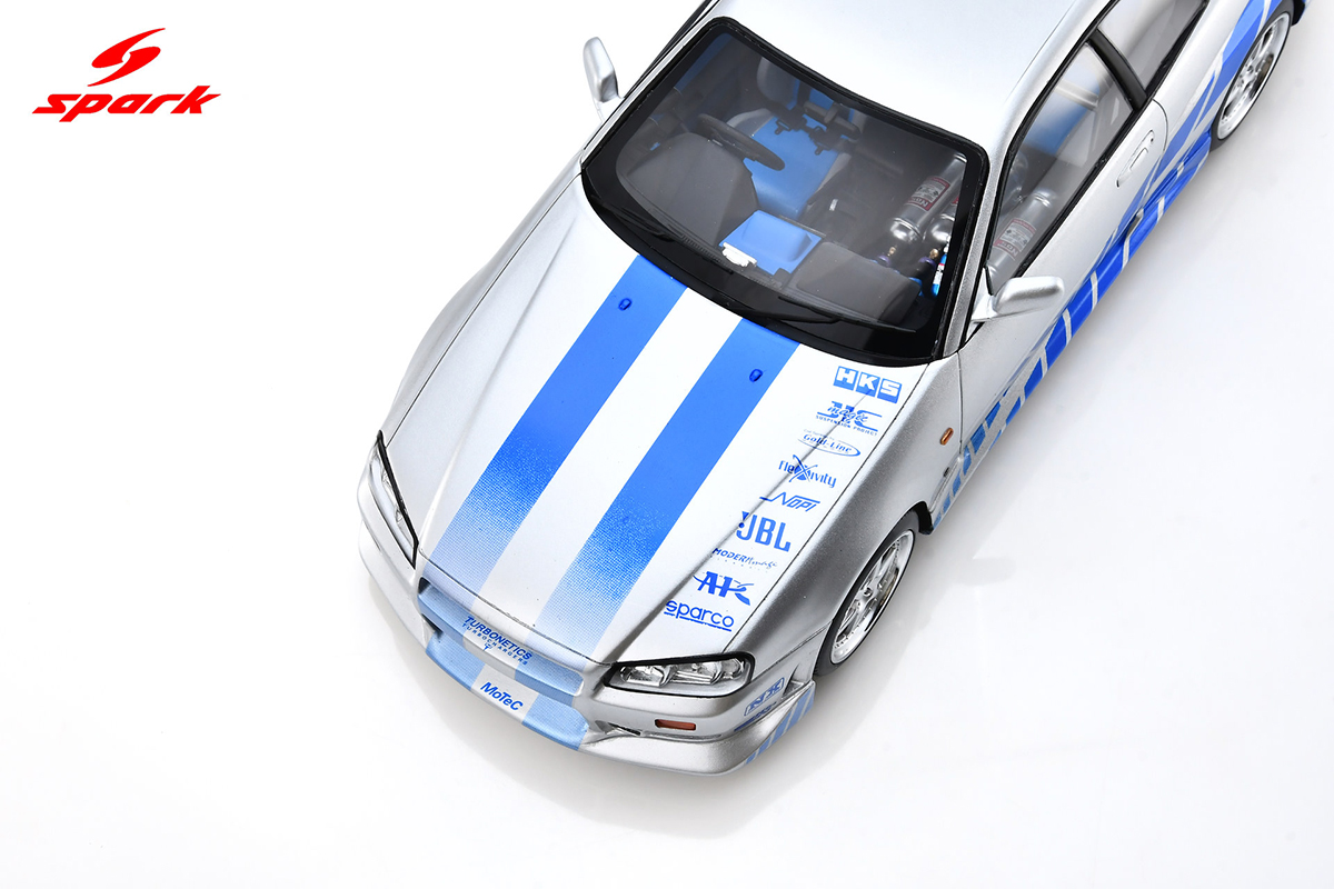 Nissan Skyline GT-R R34 Brian O'Conner Velozes e Furiosos 1:18