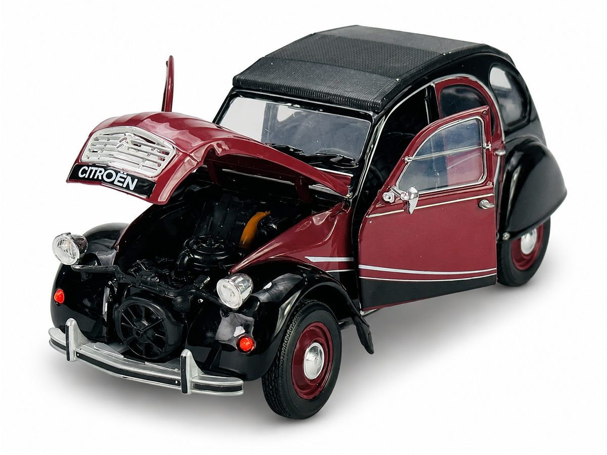 Citroen 2CV 6 Charleston 1:24 Welly Vermelho - 20 anos! Loja on