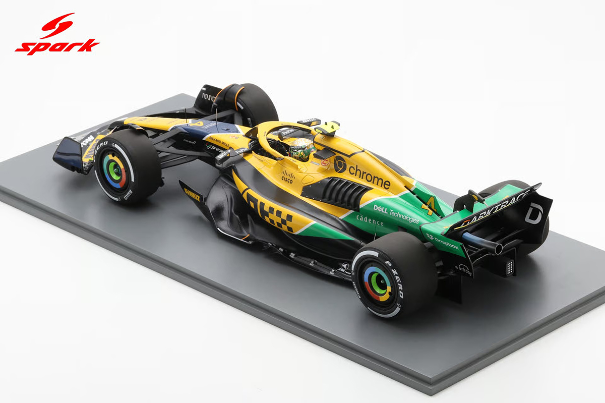 Fórmula 1 Ayrton Senna Tribute McLaren MCL38 Lando Norris GP Fórmula 1 Ayrton Senna Tribute McLaren MCL38 Lando Norris GP