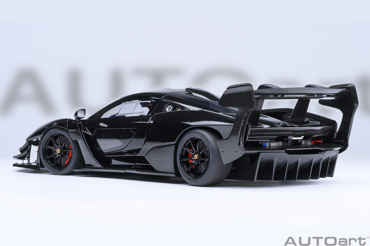 PRÉ-VENDA *** Mclaren Senna GTR 1:18 Autoart Preto - 20 anos! Loja