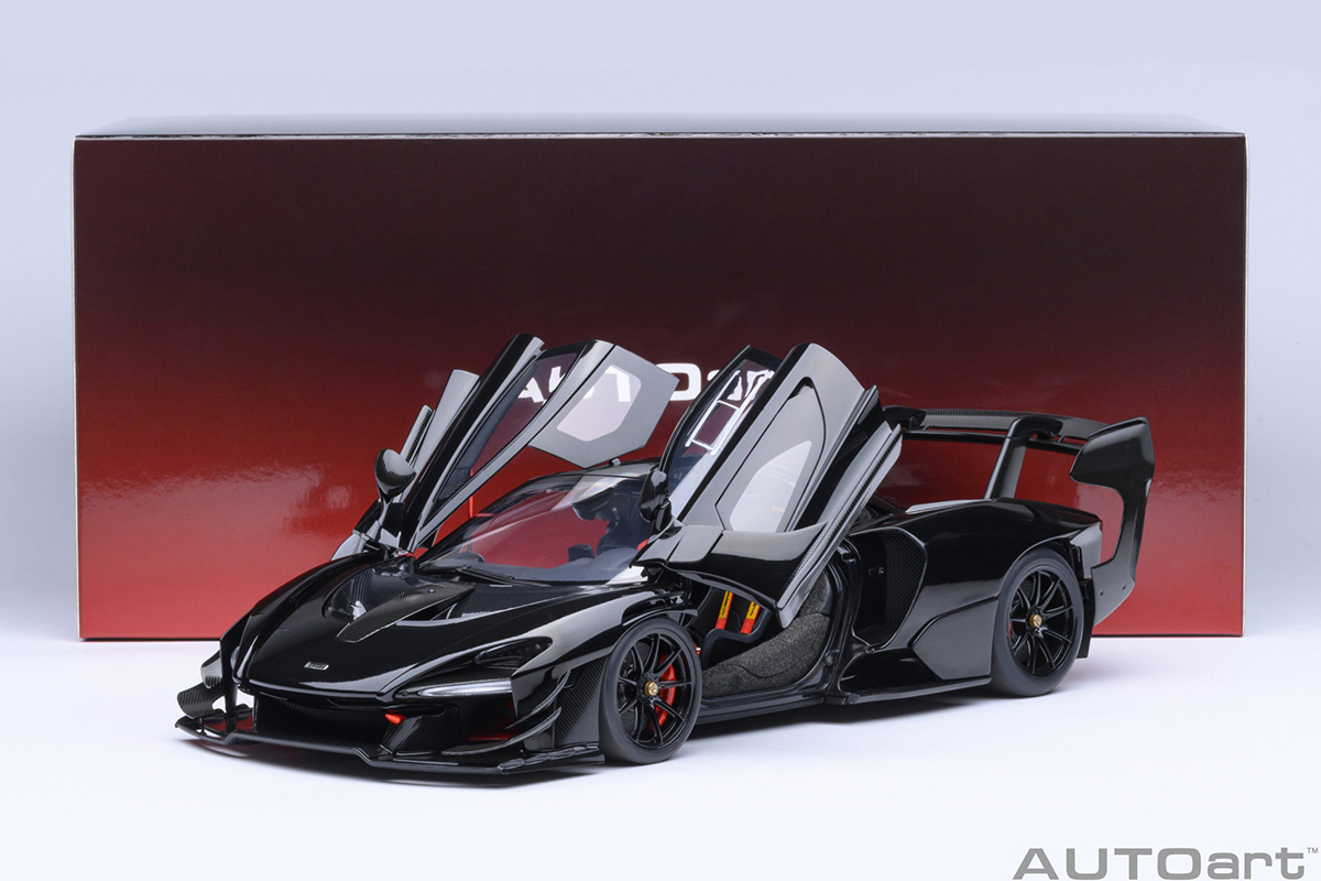 PRÉ-VENDA *** Mclaren Senna GTR 1:18 Autoart Preto - 20 anos! Loja