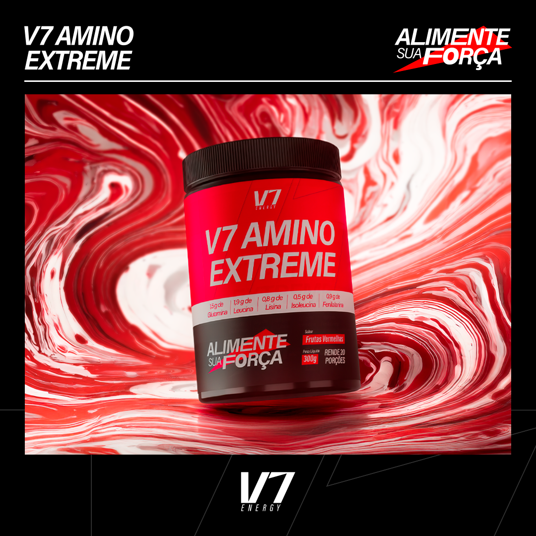 V7 Amino Extreme - Frutas Vermelhas - V7 Energy - V7 Energy