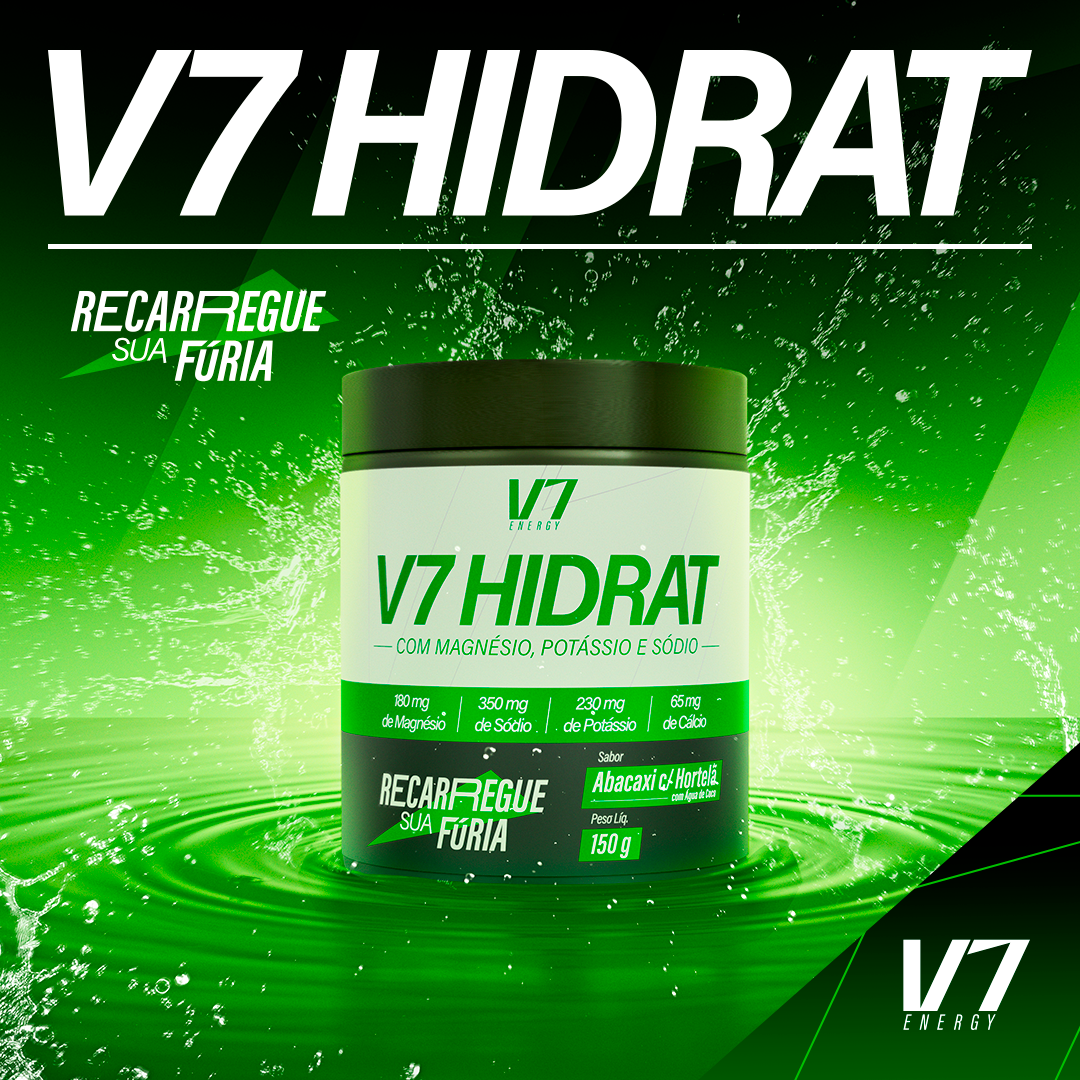 V7 Hidrat - Abacaxi com Hortelã e Água de Coco 150g - V7 Energy