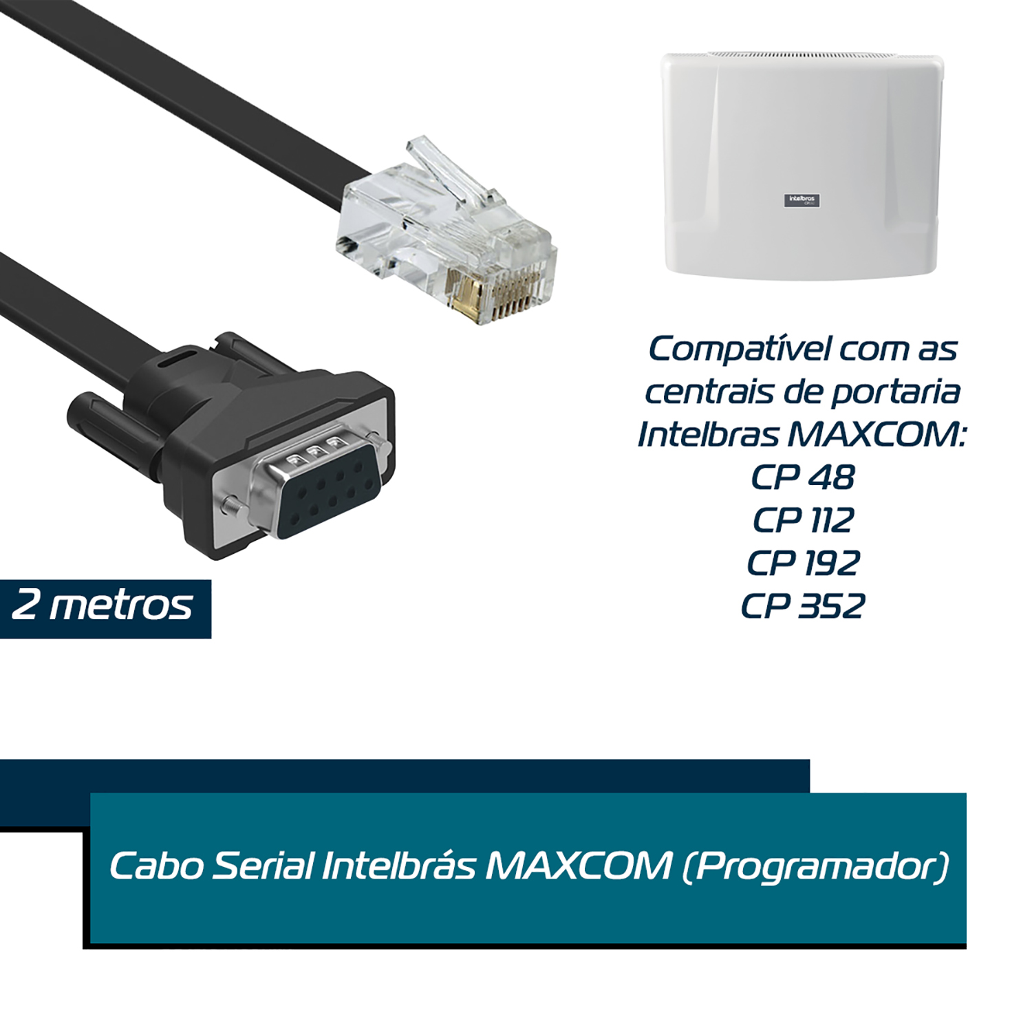 Cabo Serial Intelbrás MAXCOM Programador - Lojamatel