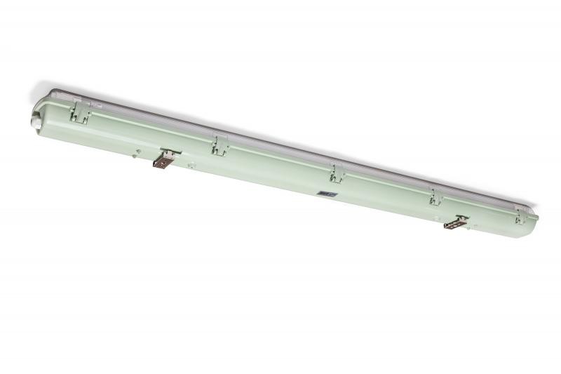 Luminária hermética de sobrepor IP65 p/ 2 lâmpadas 18/20W led c/ 1200mm