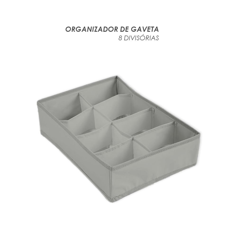 Organizador De Gavetas Com Divisórias Grande 35,9x11,9x4,8 cm - Loja da  Organização