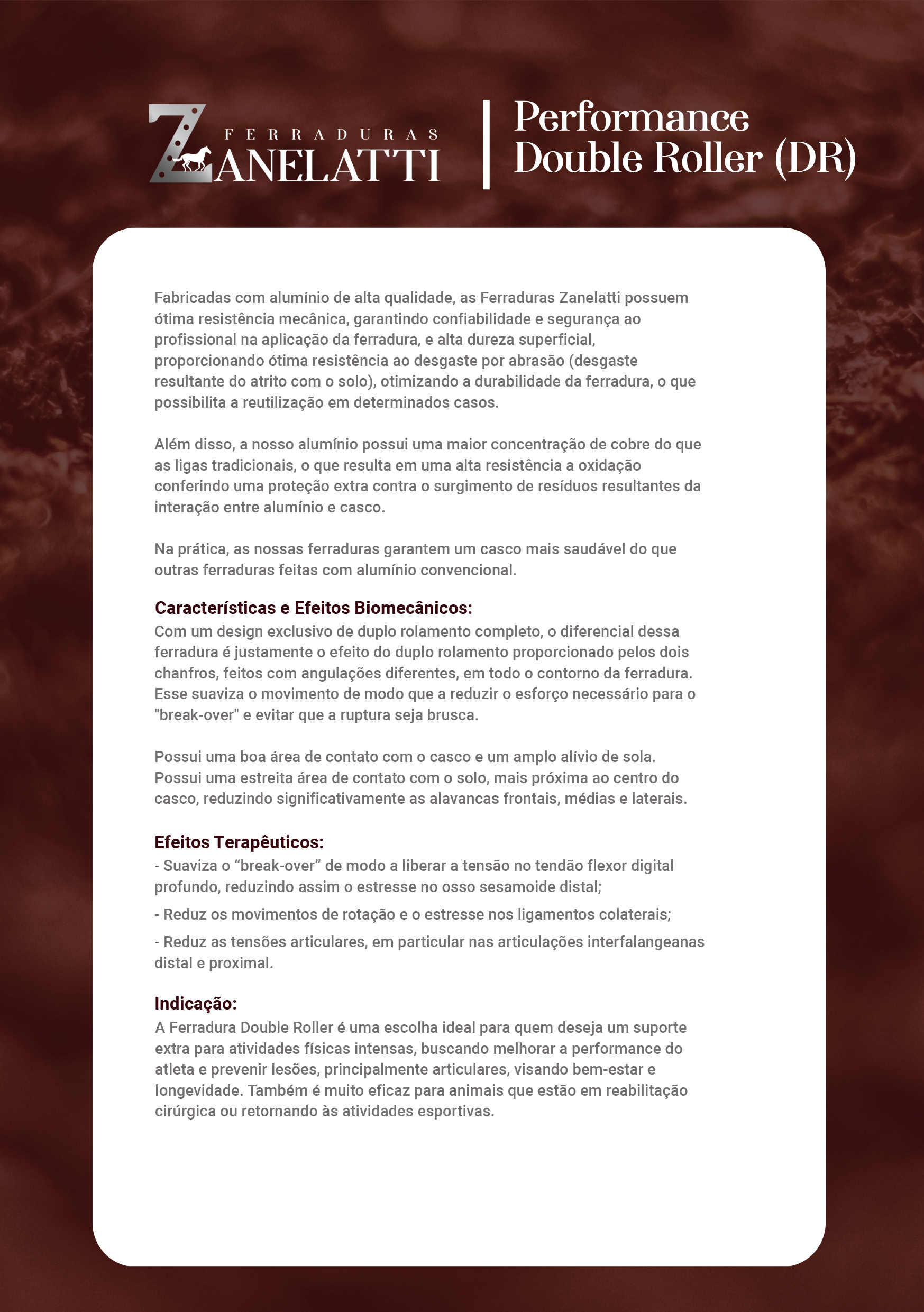 Ferradura Double Roller Advanced - Ferraduras Zanelatti, image size:1747x2481