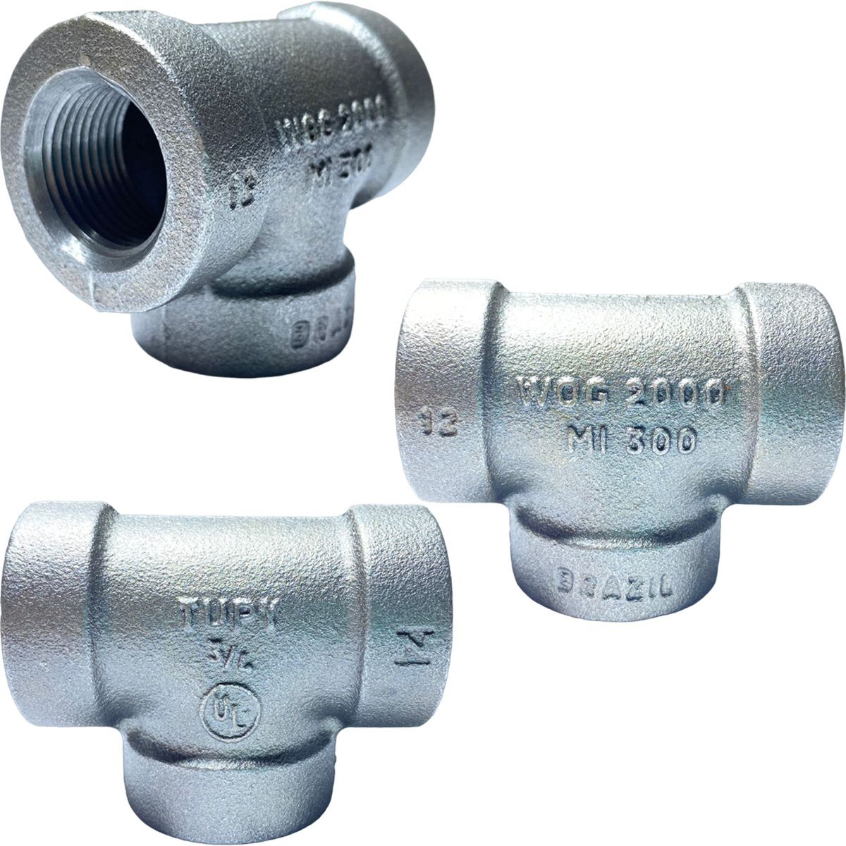 TE 3/4 NPT PRETO - 300LBS - FORGÁS - Peças e Equipamentos para Gás