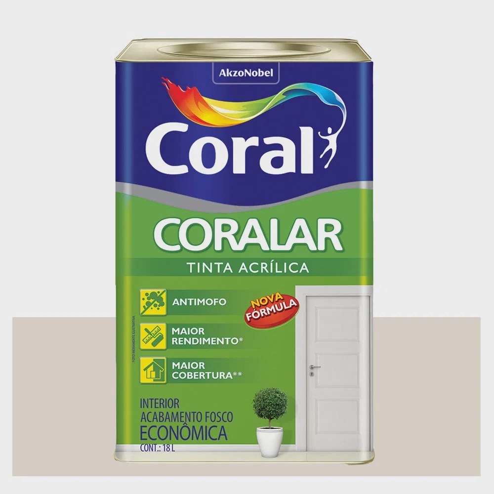 Tinta Coralar Acr Fo Neblina Paulista 18L Coral - Bremenkamp - Material de  Construção