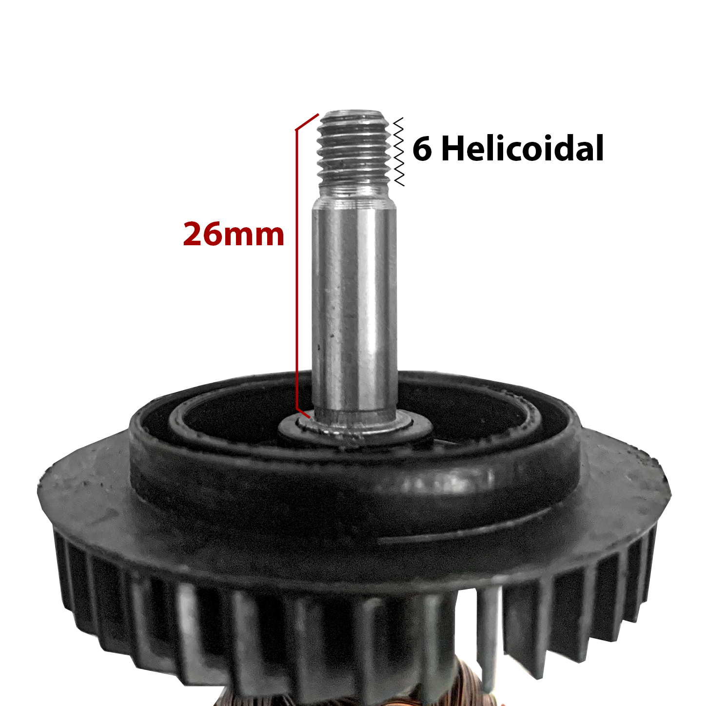 Induzido Rotor P/ Esmerilhadeira 1347 Gws 7-115 Antiga 110v - suzer