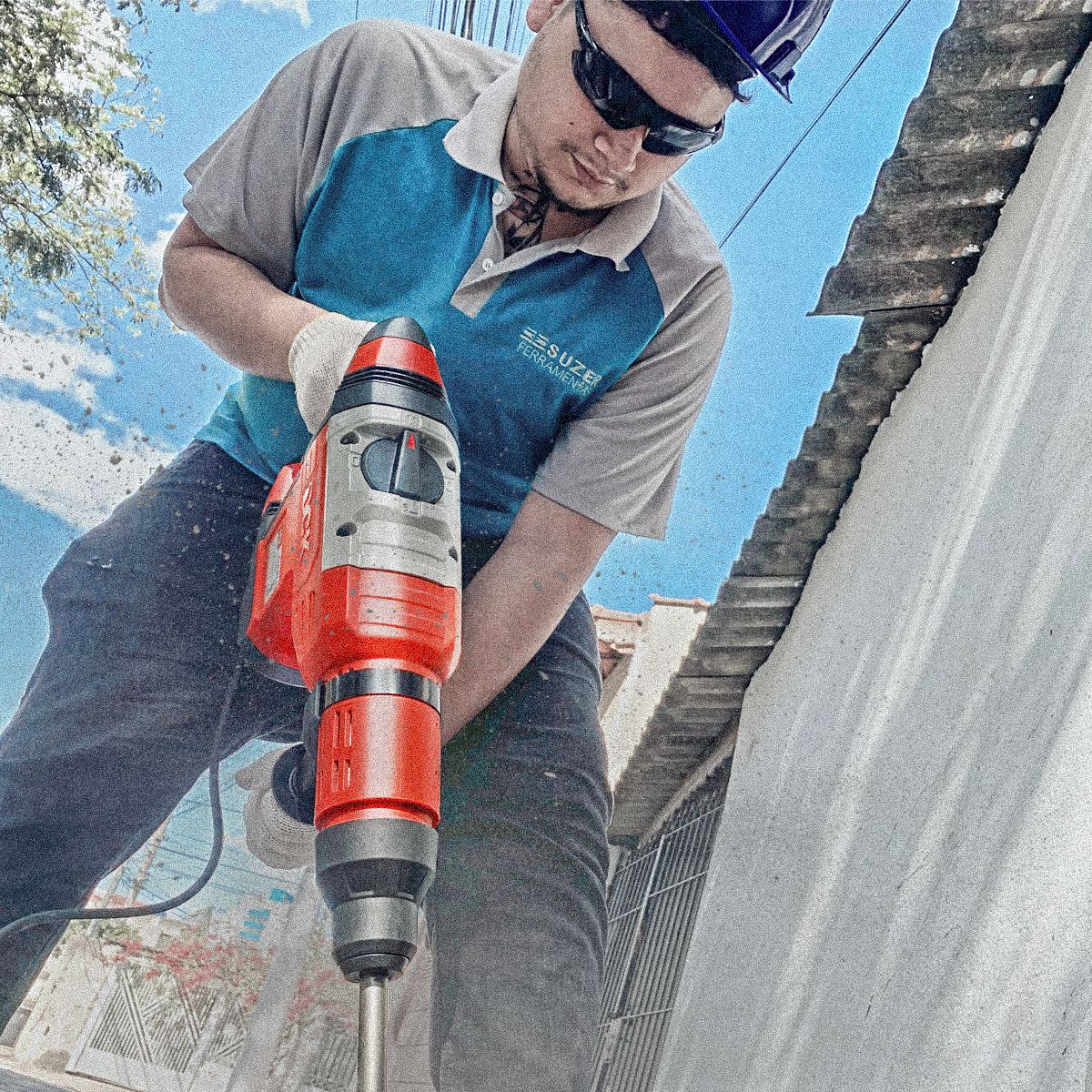Ponteiro Talhadeira Encaixe Sds Max 18x400mm Martelo Impacto - suzer