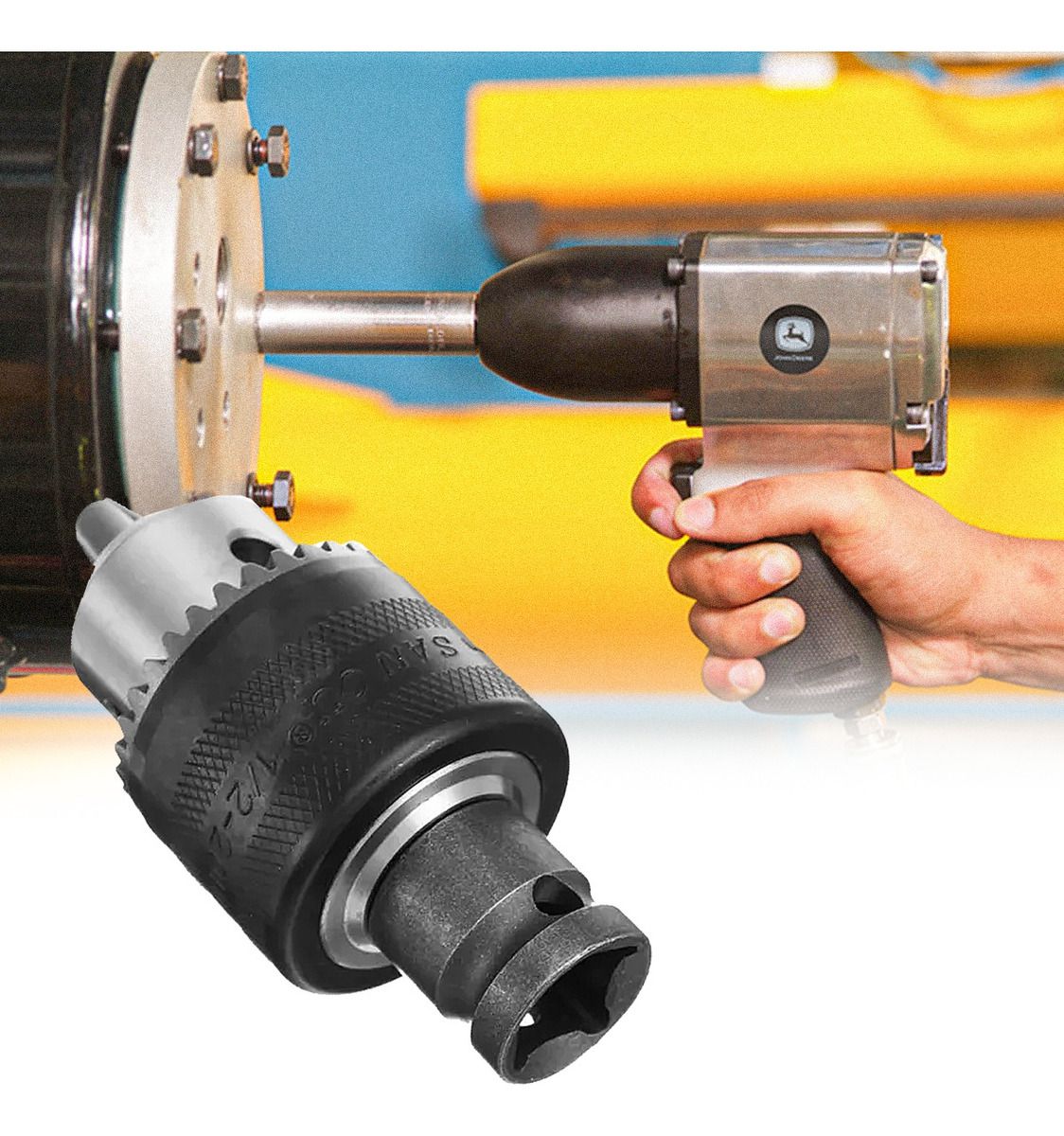 Kit Mandril 13mm Com Adaptador E 5 Soquetes Chave De Impacto - suzer