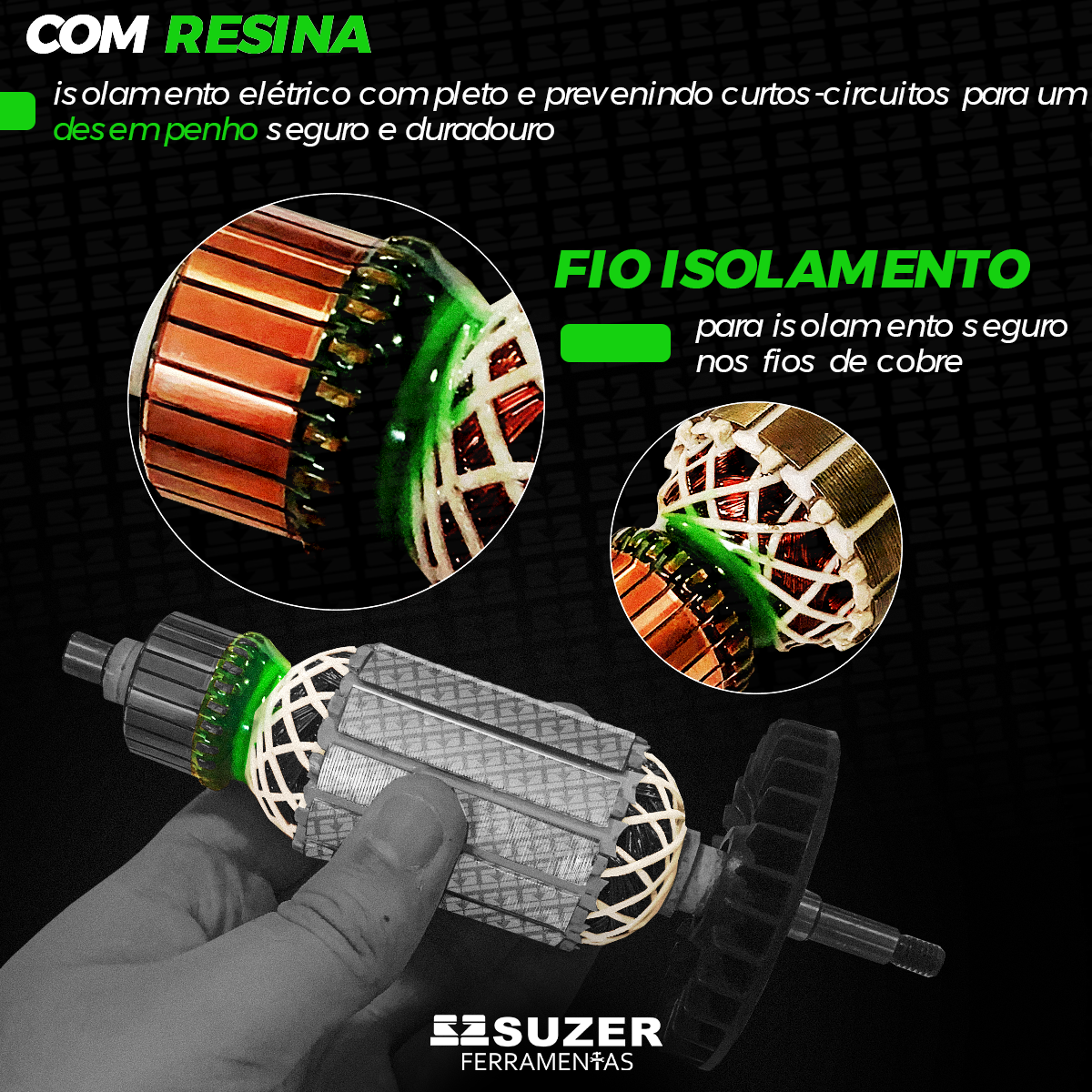 Kit Induzido E Rolamento 1450w Serra Gdc1440 1548 14-40 127v - suzer