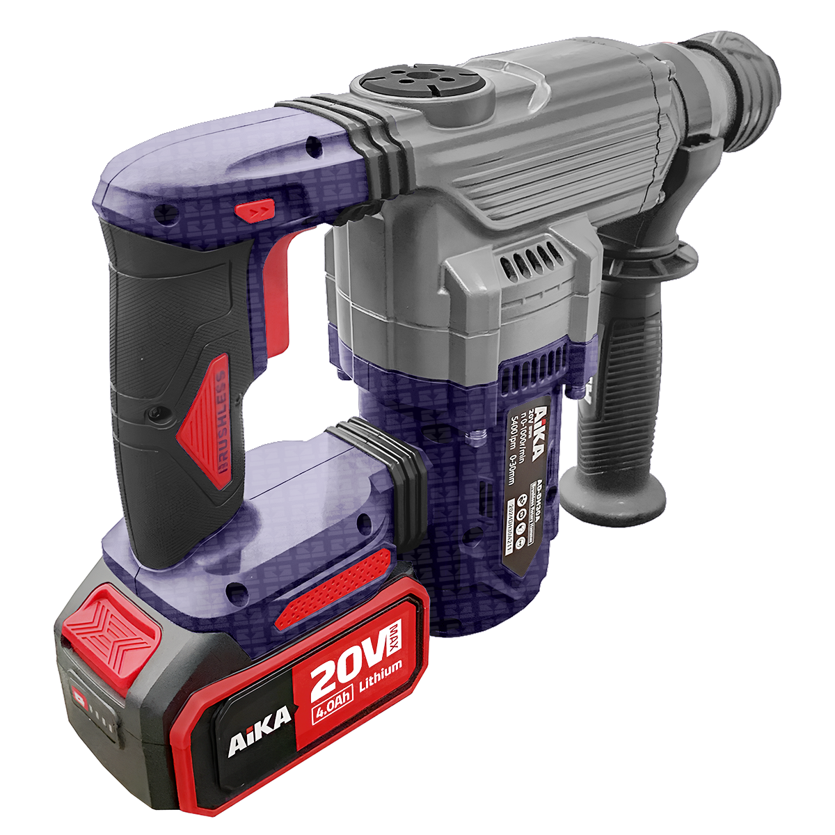 Combo Furadeira Martelete 20v Biv Dr13a E Dh30a 4.0ah Aika - suzer