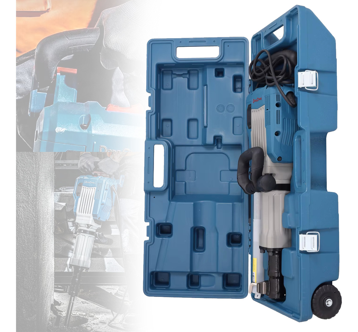 Martelo Demolidor Azul 16kg Dongcheng Dzg16 1700w 220v Hex - suzer