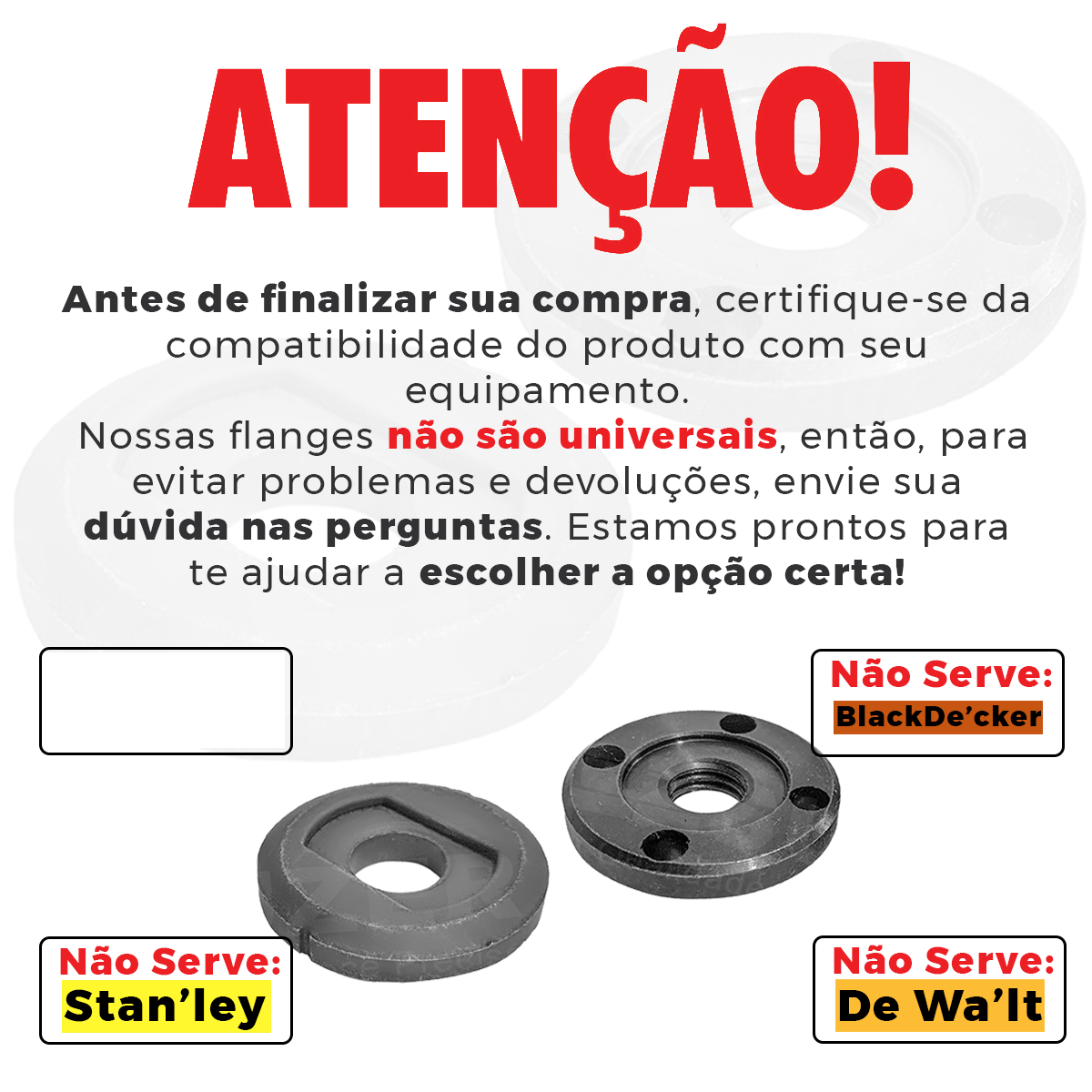 Kit Flange Esmerilhadeira Com Furo 20mm + Disco Segmentado - suzer