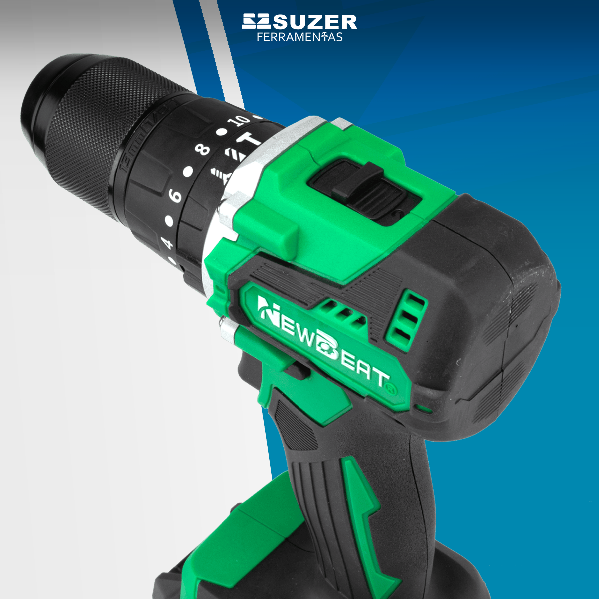 Parafusadeira De Impacto 21v Sem Fio 2.0ah Com 2 Baterias - suzer