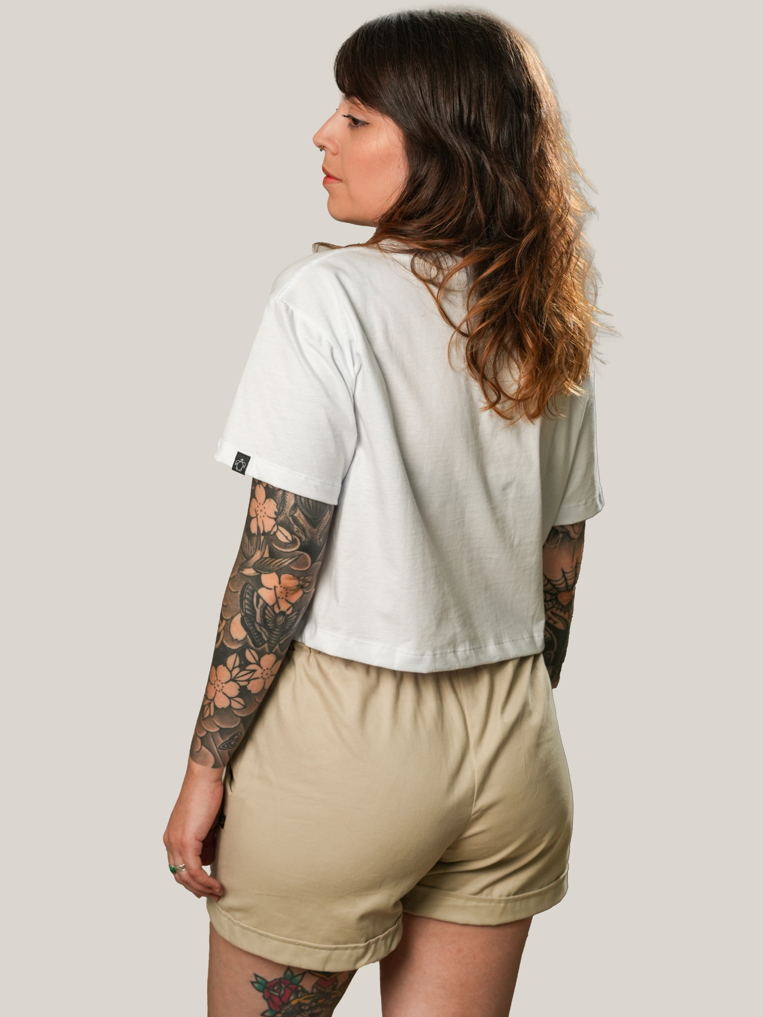 Dead Moda Moda Turtle Cropped Turtle Original White/Blue - Turtle Bay