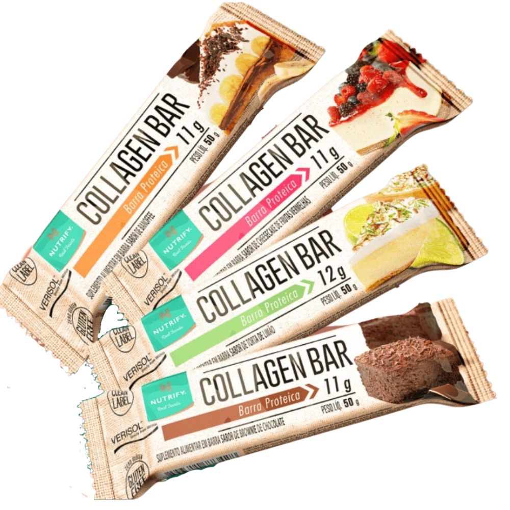 Collagen Bar Barra De Colágeno Proteica 10 Un Nutrify Suplefy Suplementos Incríveis 7323