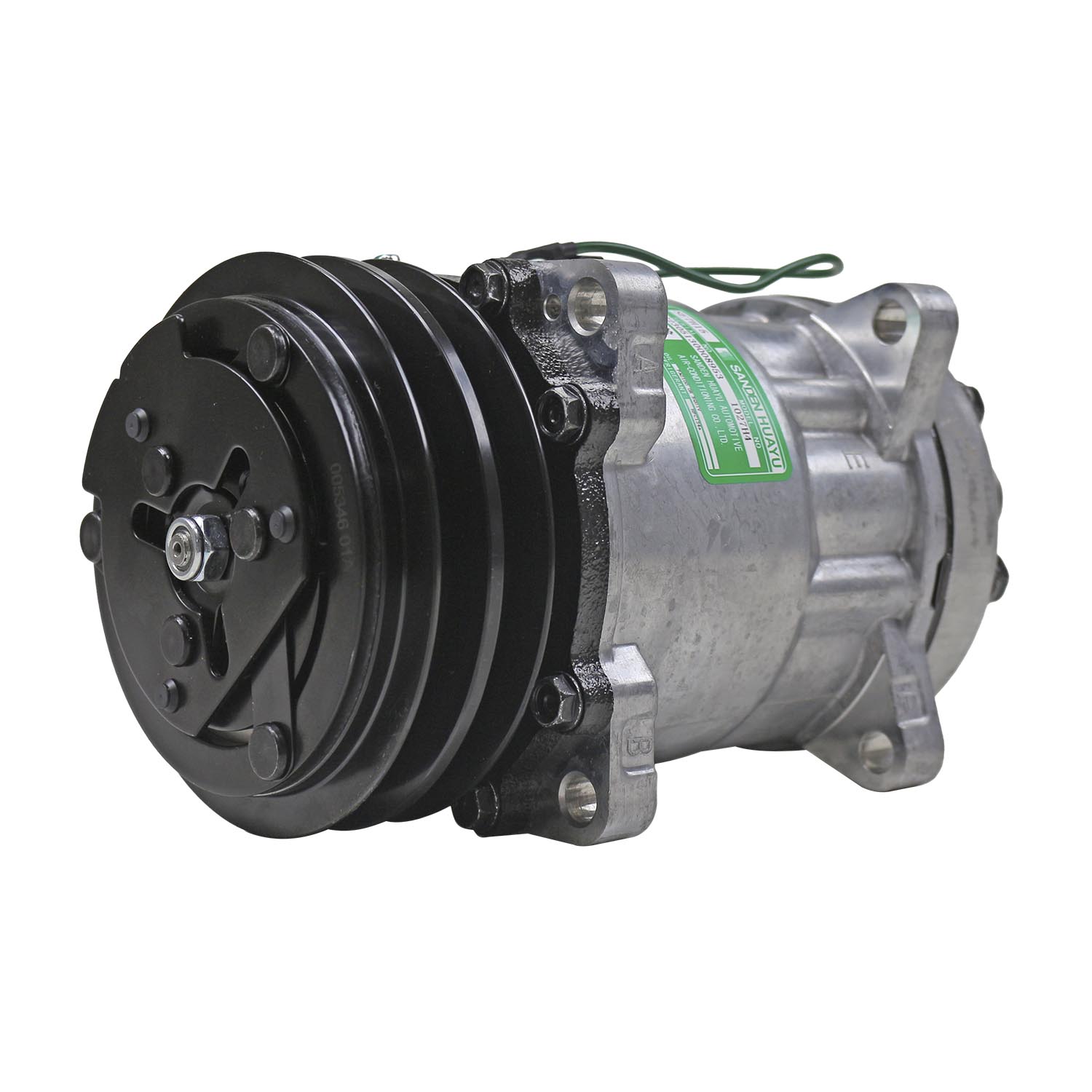 Compressor de Ar Condicionado Sanden 7H15 4744 Máq Motoniveladora ...
