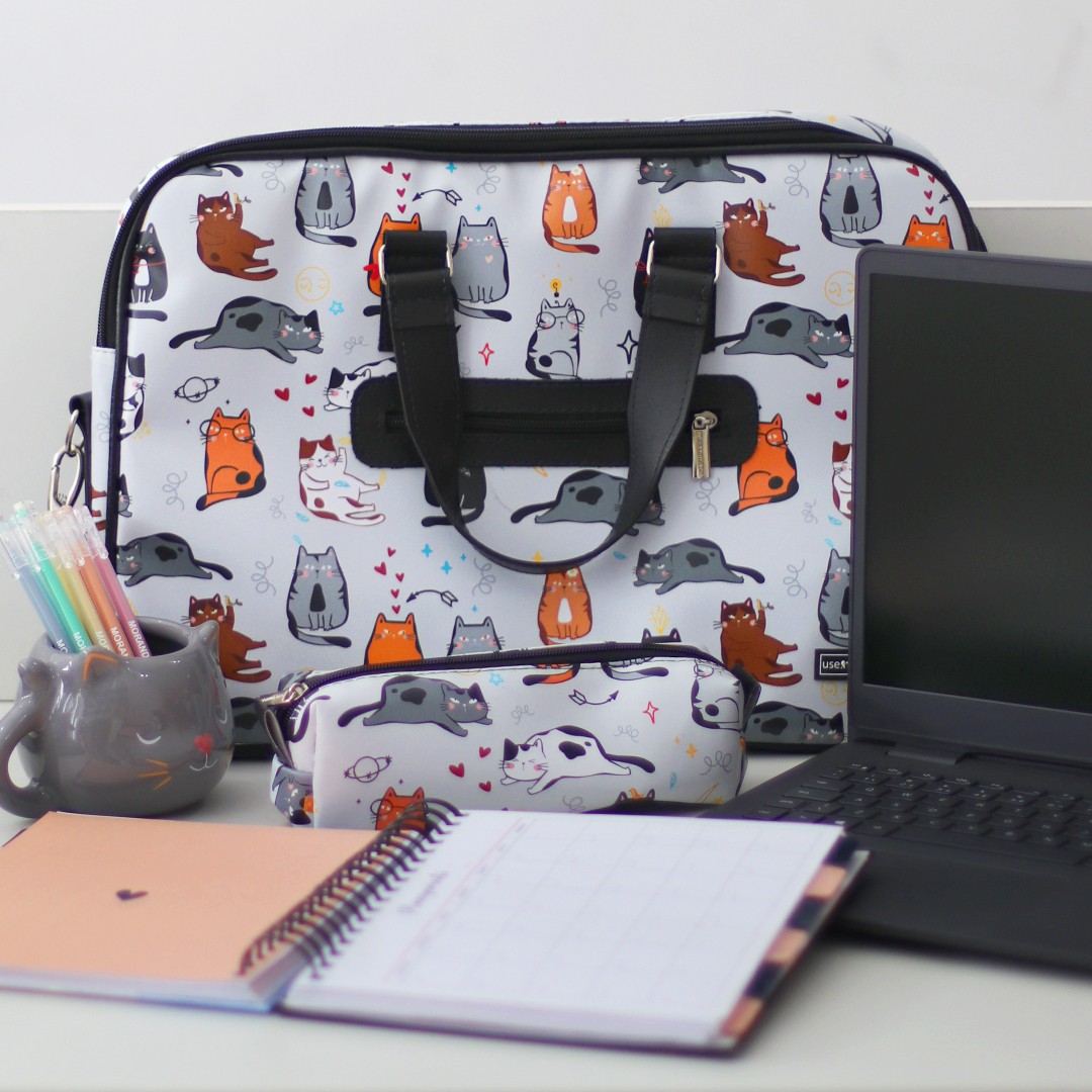 Case para Notebook 15,6" Gatos Fun Mimeria B2B