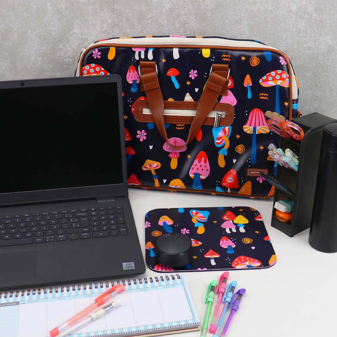 Case para Notebook 15,6" Cogumelos Mágicos Mimeria B2B