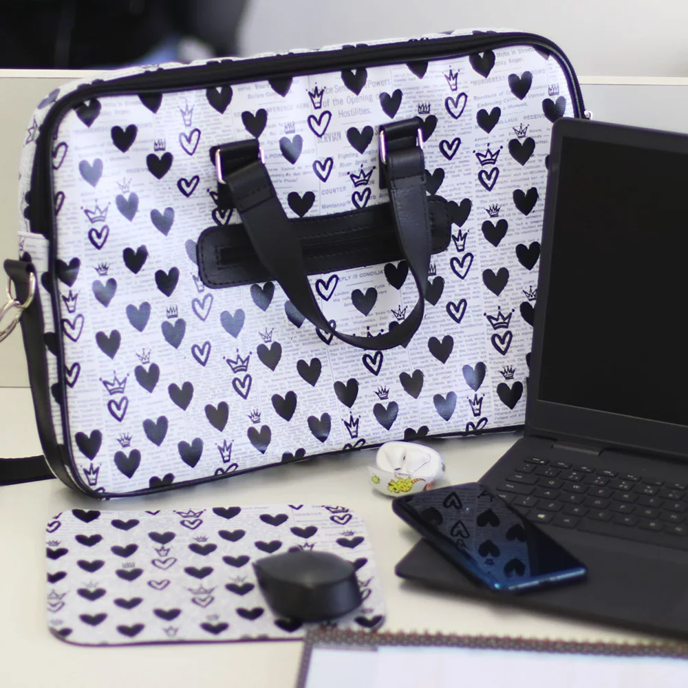 Case para Notebook 15,6" Coração news Mimeria B2B