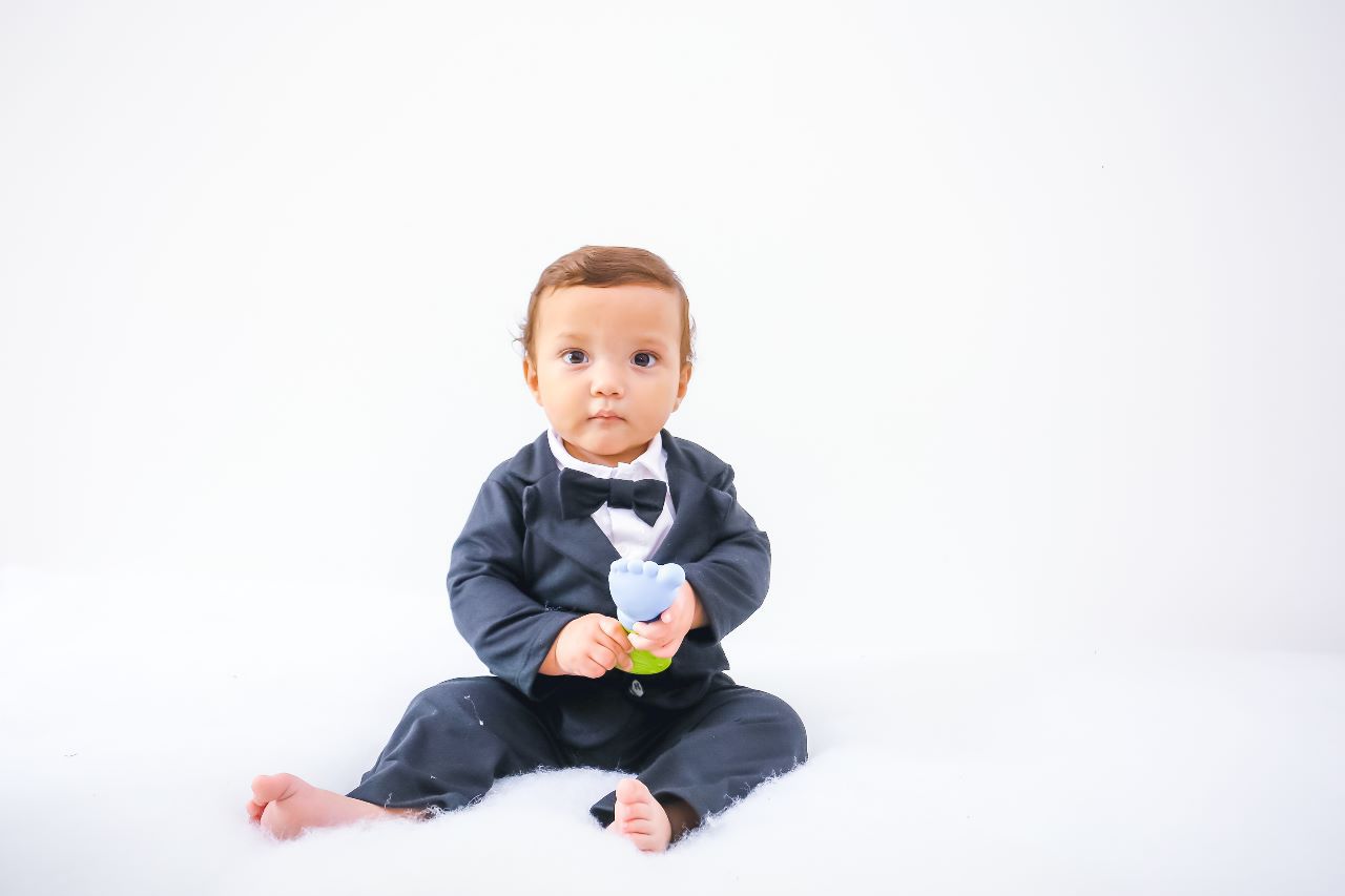 Terno Social Para Bebe Com Gravata Preto Louli Baby Roupas de Bebe Body Macacao Tenis e mais