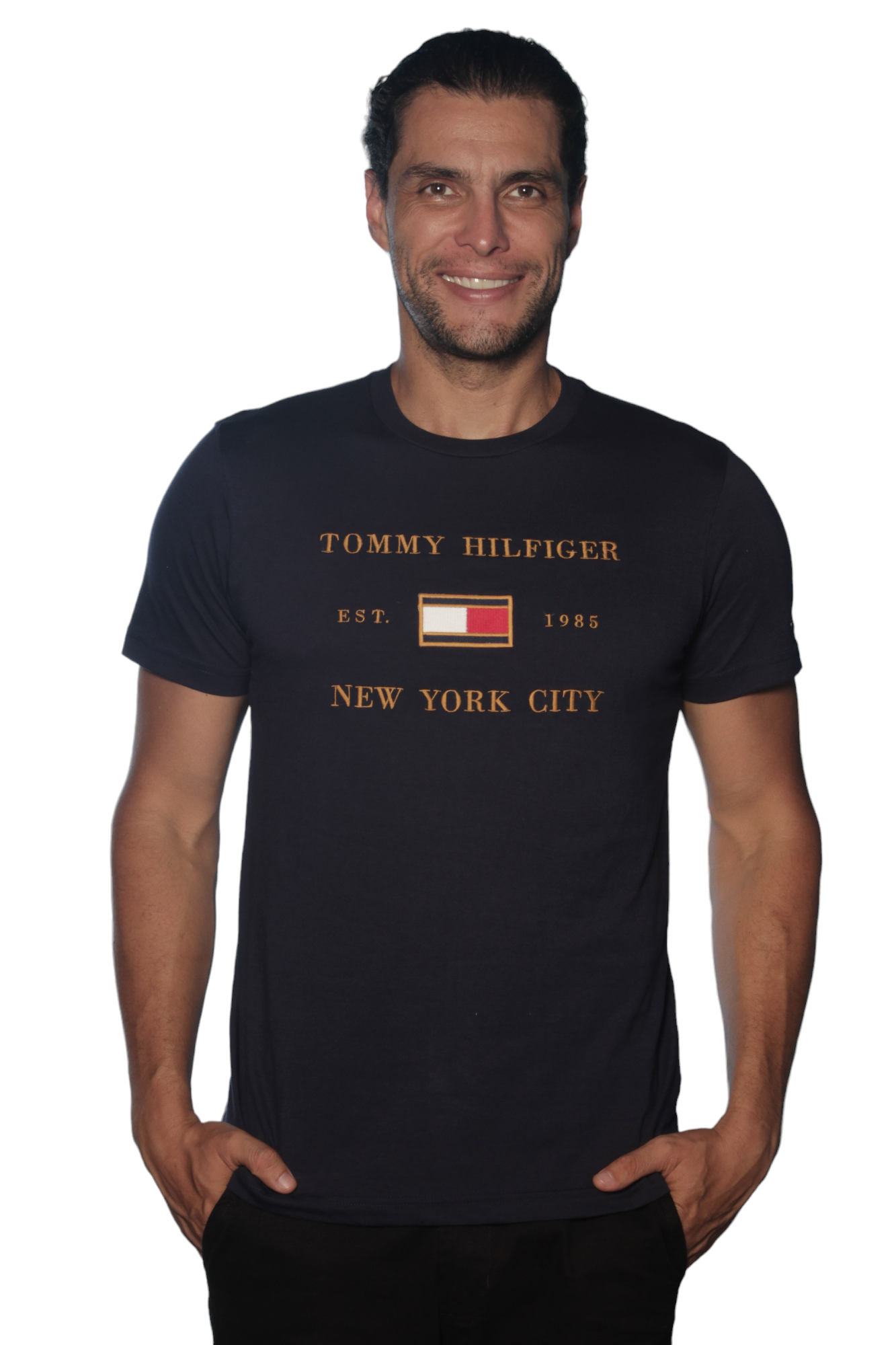 Camiseta Tommy Hilfiger Masculina Cotton Cor Branca - Sea Street ABC