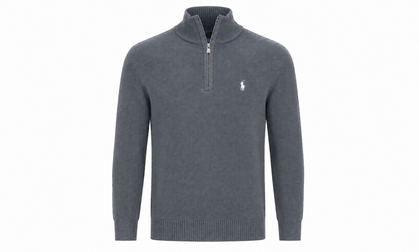 ラルフ Suéter Ralph Lauren Crewneck Ziper Parcial Cor Azul - Sea Street