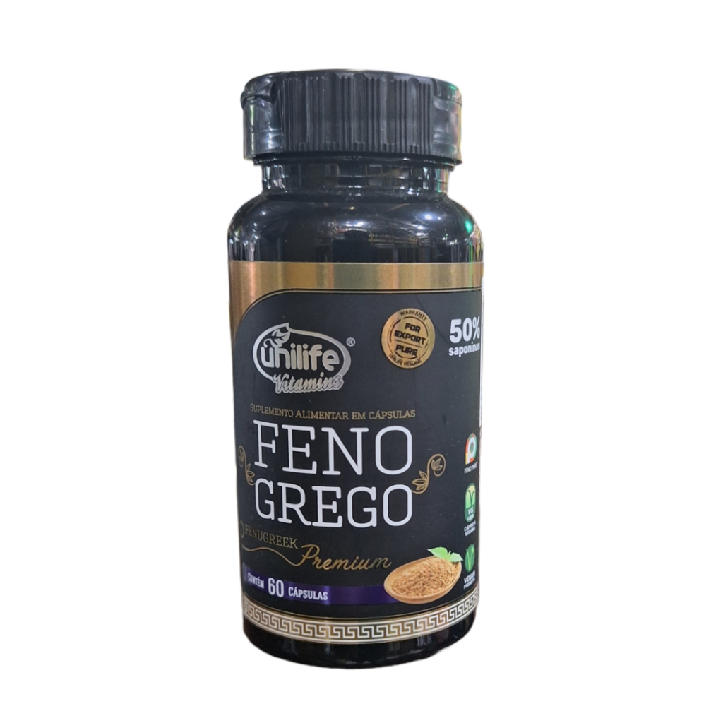 FENO GREGO PREMIUM 50% SAPONINAS CONCENTRADO 60 CÁPSULAS UNILIFE