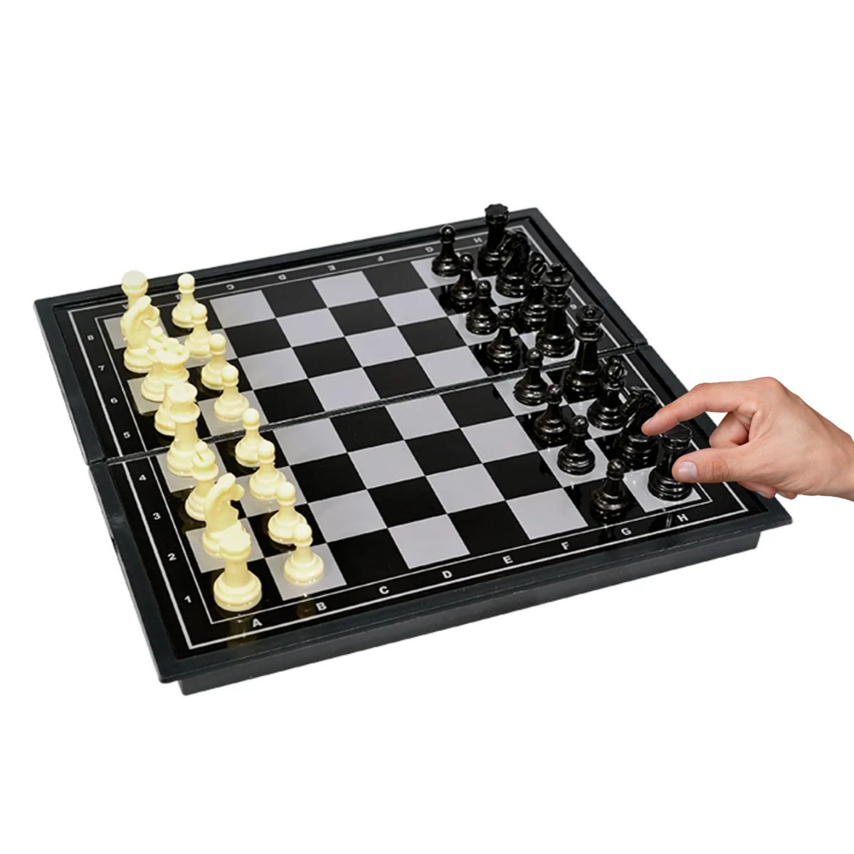 Jogo de tabuleiro xadrez magnético, conjunto de jogos para crianças e  adultos com peças de xadrez