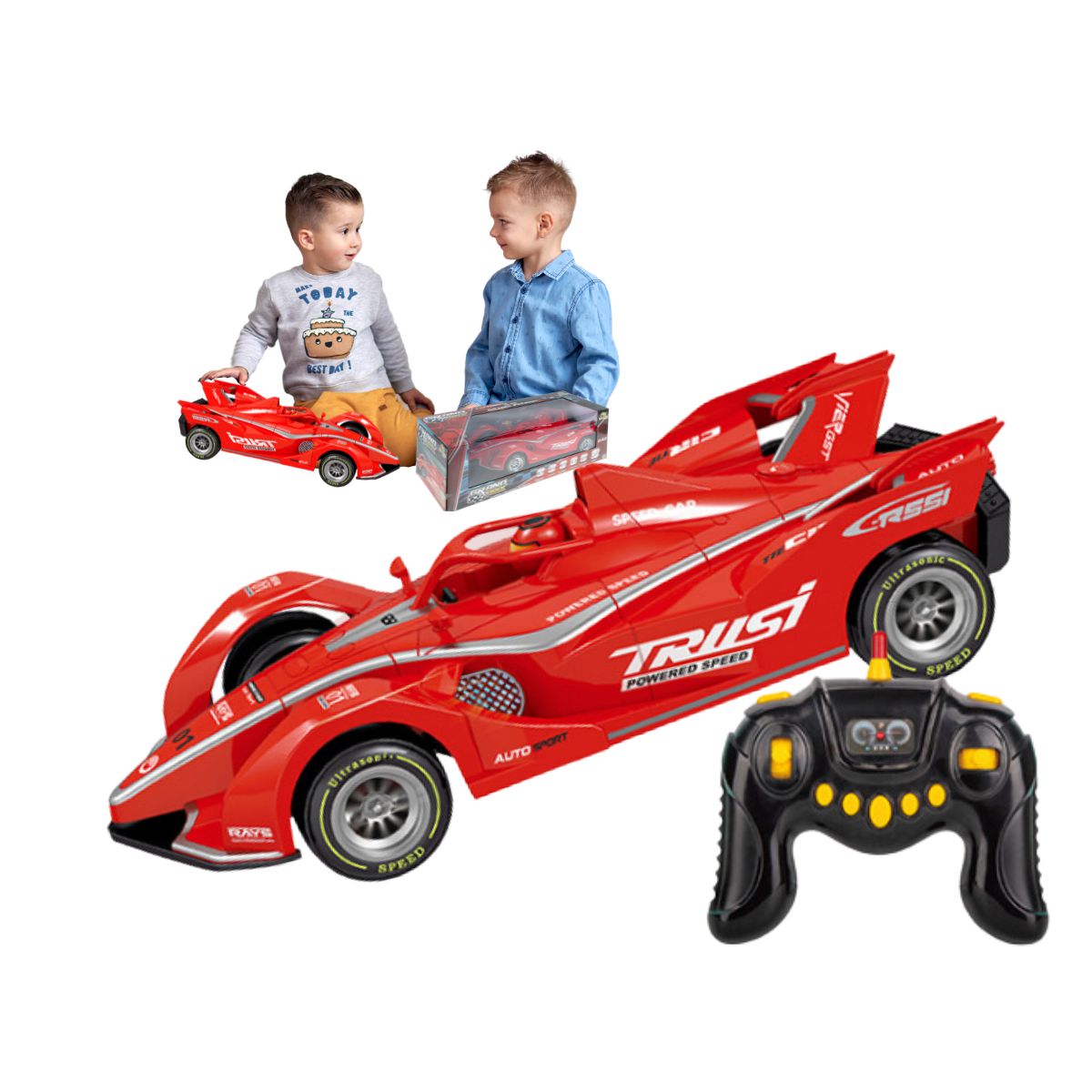 Carro Carrinho C/Controle Remoto Brinquedo Infantil Criança Corrida