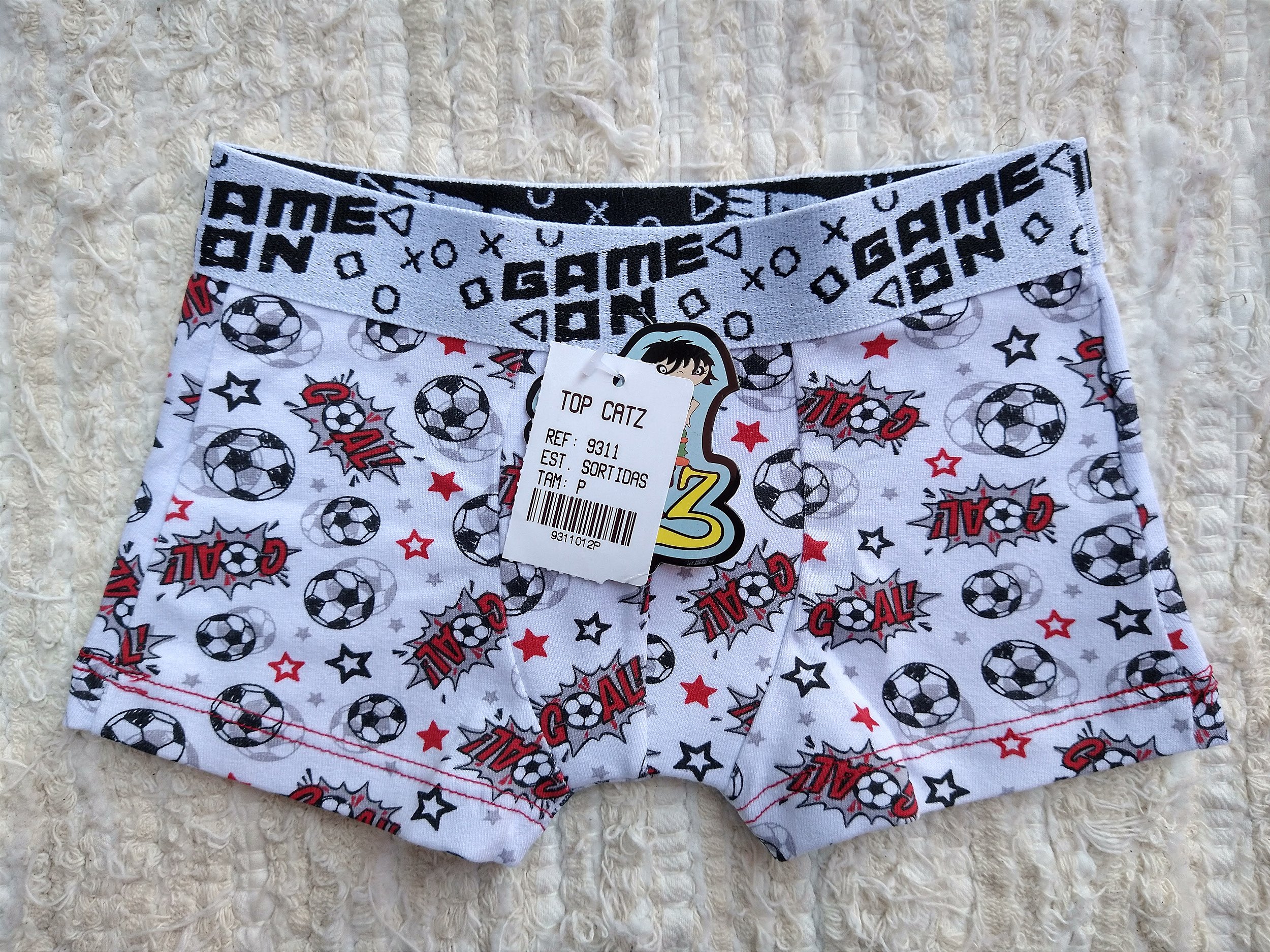 Cueca Boxer Infantil Cotton Estampa Sortida - Kins Kids