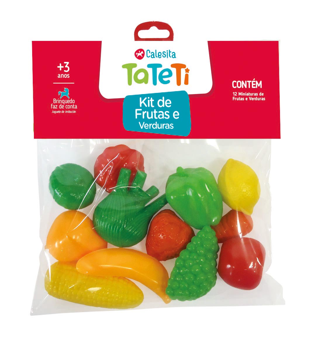 Kit de Frutas e Legumes com Velcro - Nutri Cozinha - Tateti - Calesita -  superlegalbrinquedos