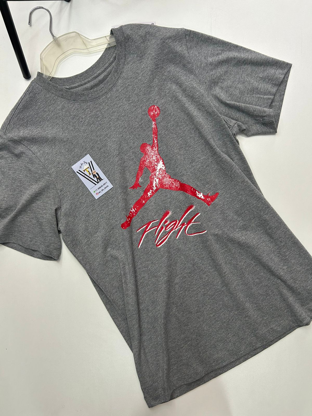 Camiseta Nike Jordan Cinza - Loja Vei do tenis- os melhores