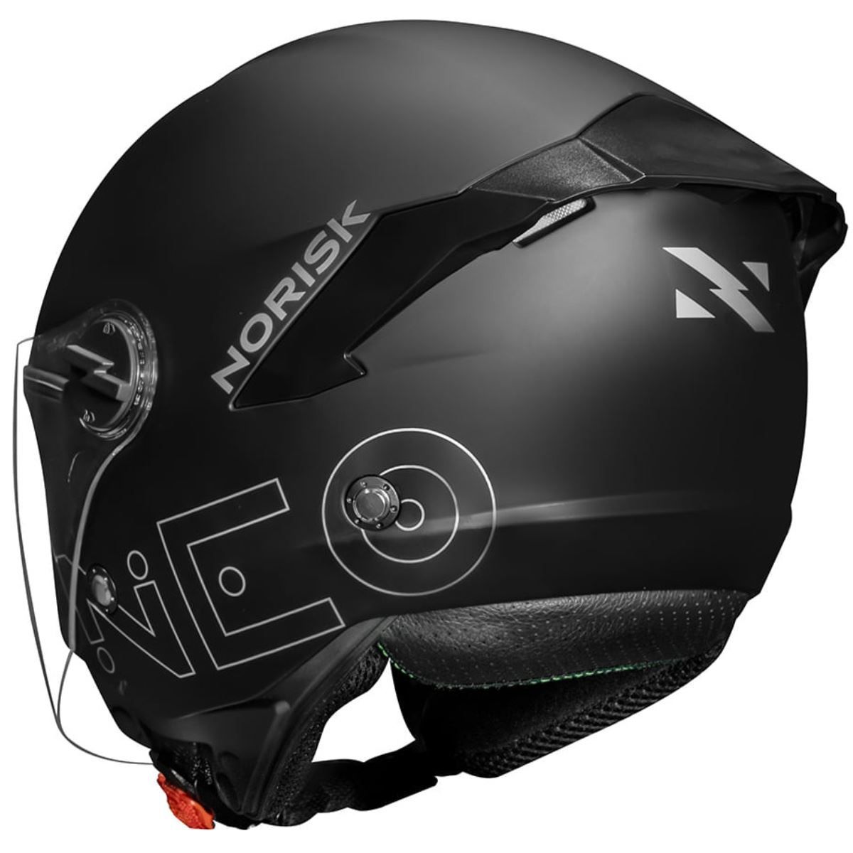 Capacete Norisk Neo Monocolor (Aberto) Preto Fosco - Maremoto