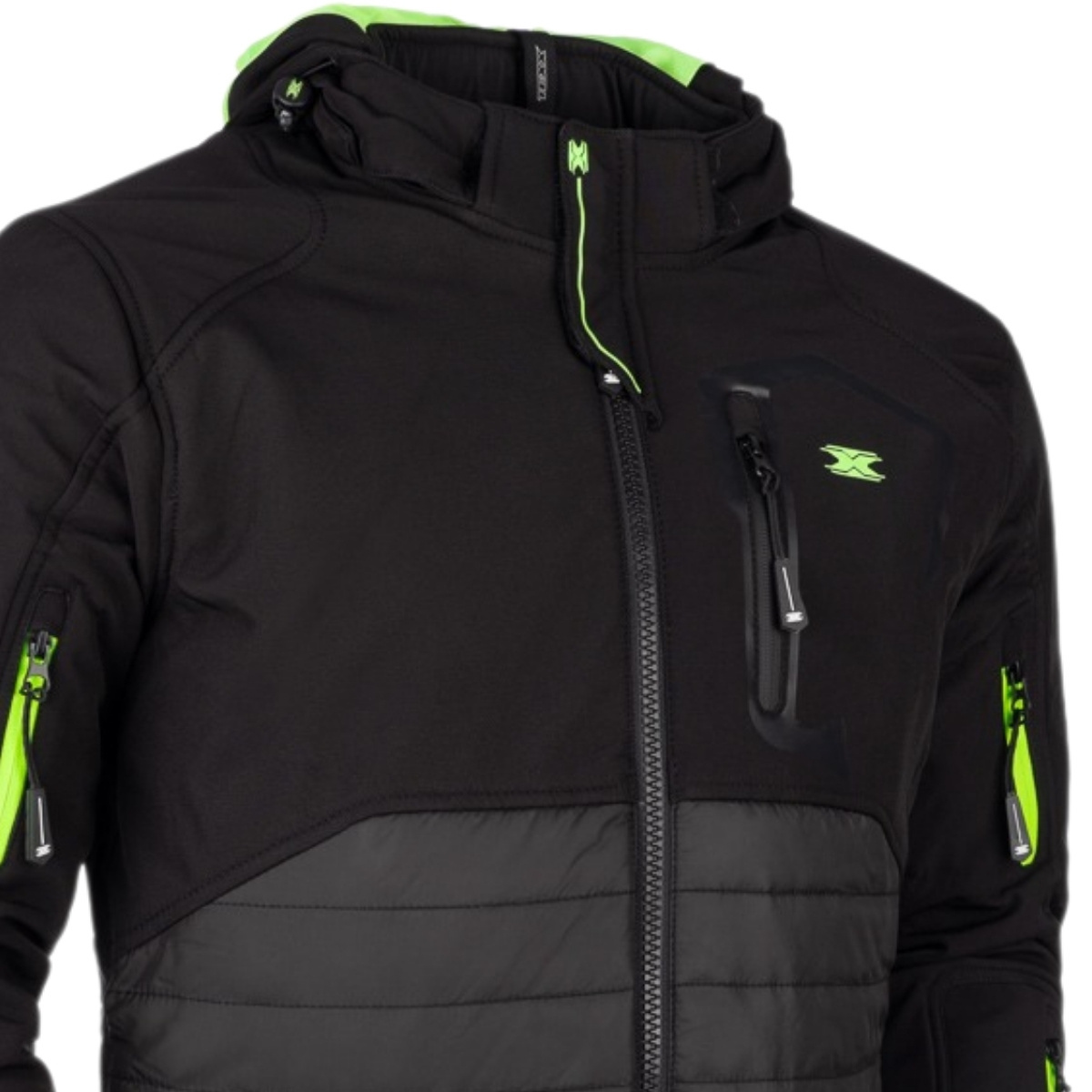 Jaqueta Texx Miami Preto e Verde - Maremoto
