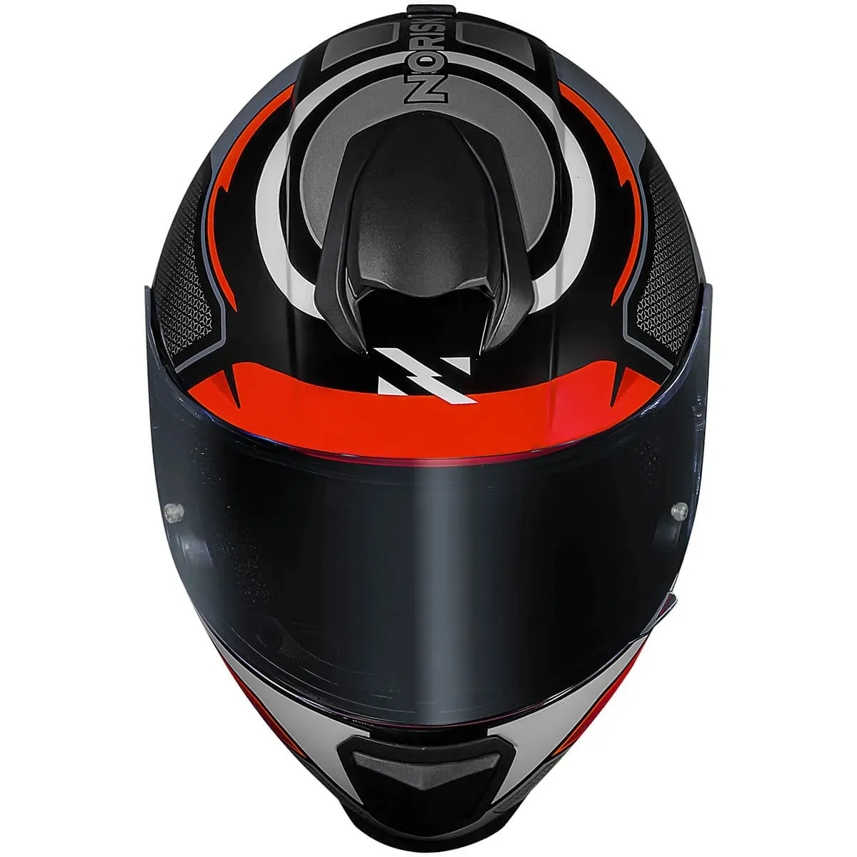 Capacete Norisk Razor Speedmax Preto Cinza Laranja - Maremoto
